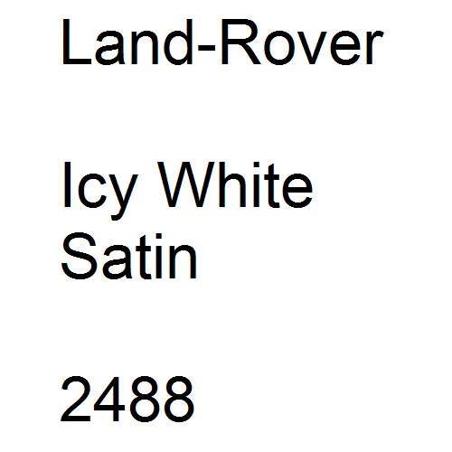 Land-Rover, Icy White Satin, 2488.